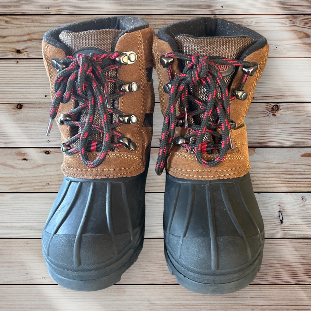 KHOMBU Kid’s Heavy Duty Outdoor Boots with Reinforced Rubber Toe in Carmel